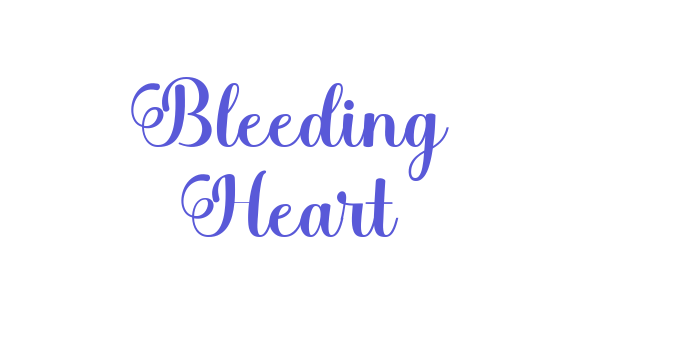 Bleeding Heart Font