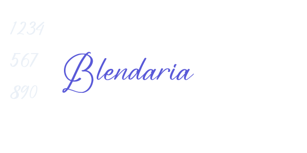 Blendaria font free