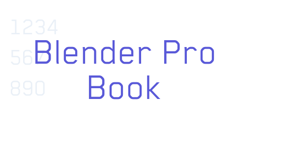 Blender Pro Book font