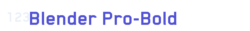 Blender Pro-Bold-font