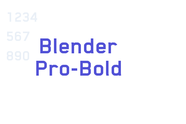 Blender Pro-Bold