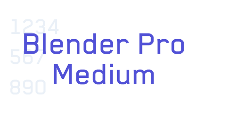 Blender Pro Medium-font-download