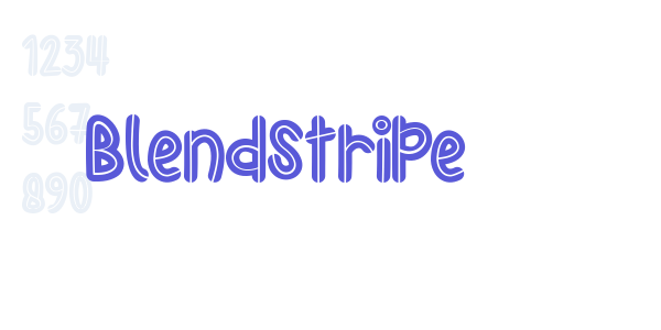 Blendstripe font free