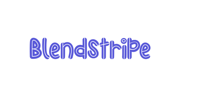 Blendstripe Font Download