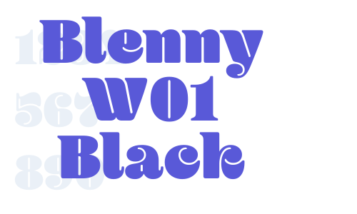 Blenny W01 Black Font