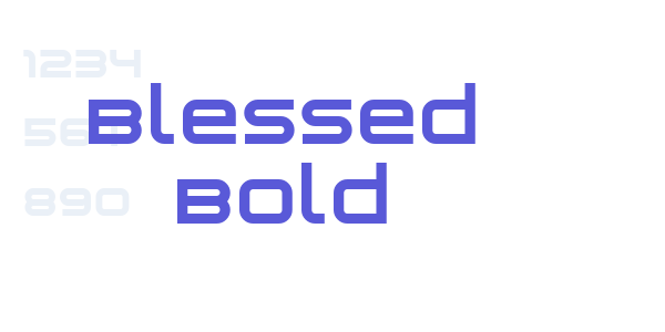 Blessed Bold font