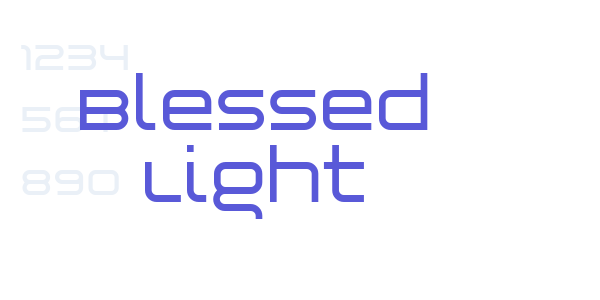 Blessed Light font