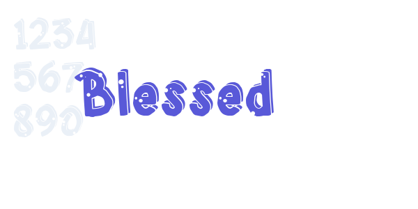 Blessed font free