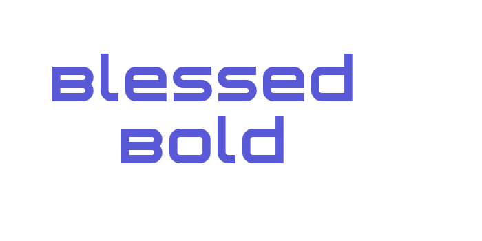 Blessed Bold Font