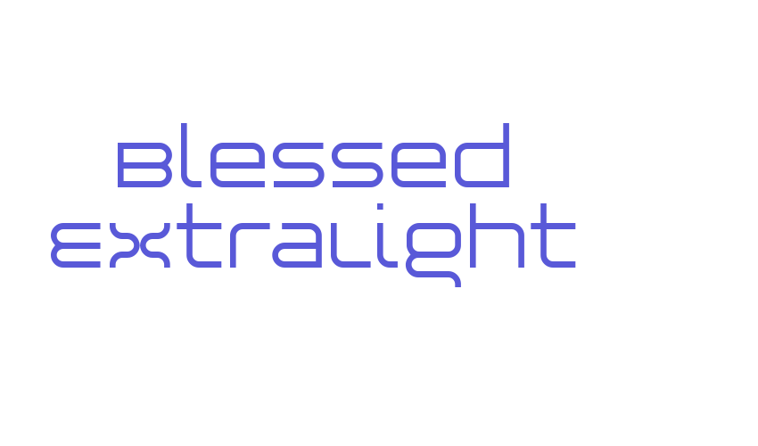 Blessed ExtraLight Font Download