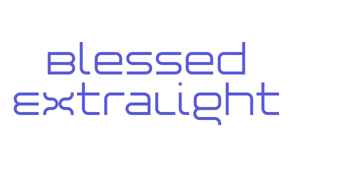 Blessed ExtraLight Font Download