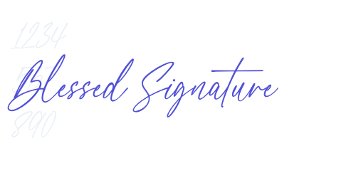 Blessed Signature-font-download