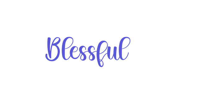 Blessful Font