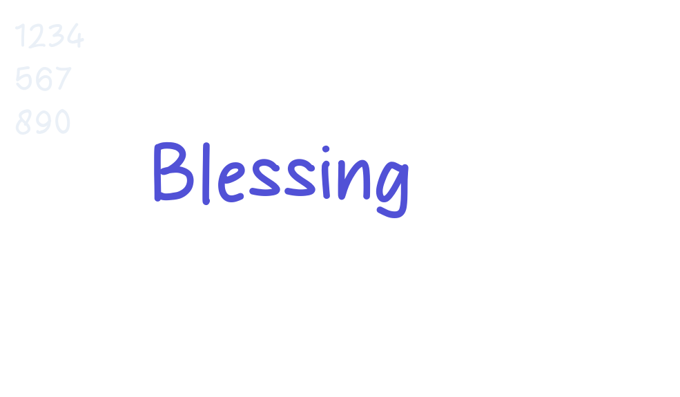 Blessing-font-download