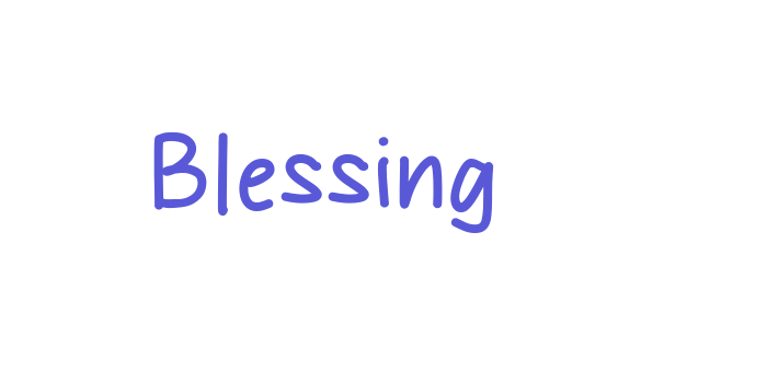 Blessing Font