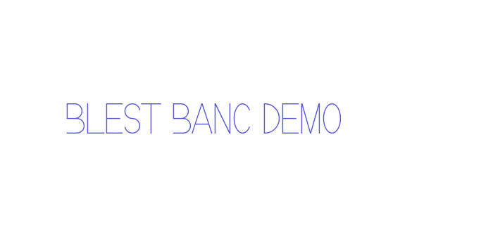 Blest Banc Demo Font Download