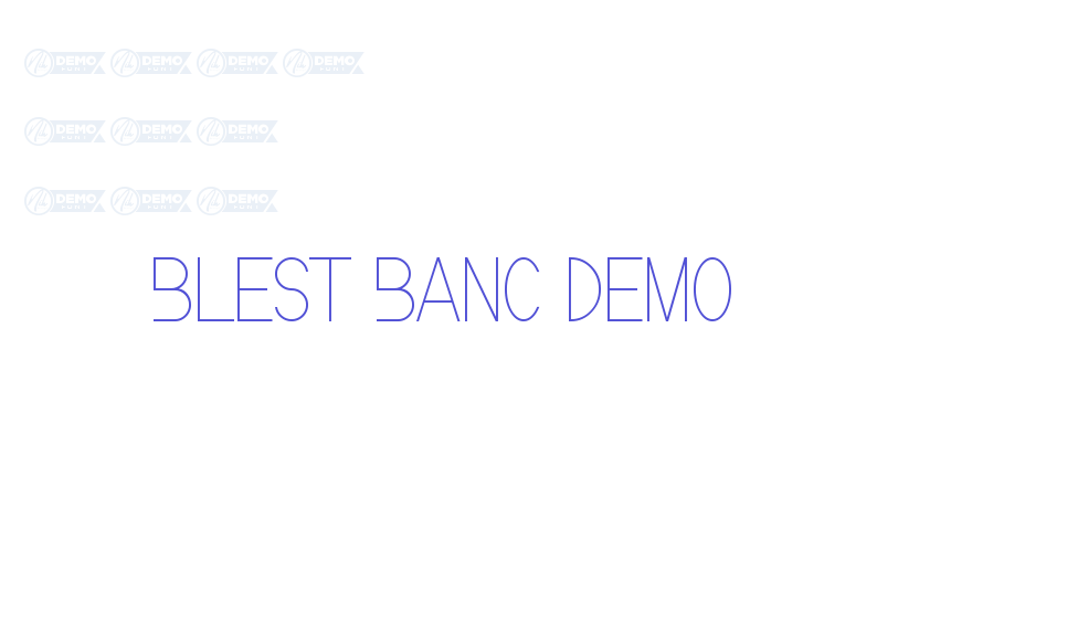 Blest Banc Demo-font-download