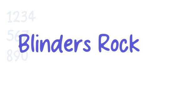 Blinders Rock font