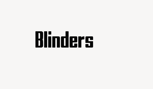 Blinders Font