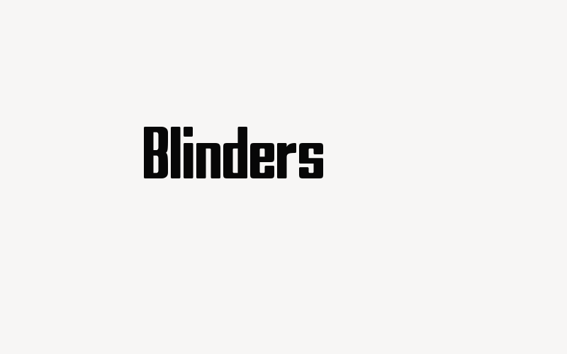 Blinders Font