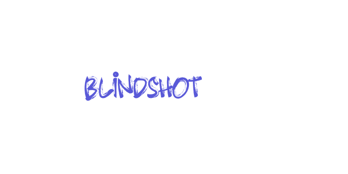 Blindshot Font Download