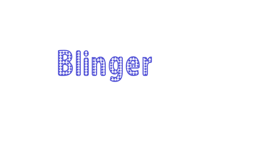 Blinger Font Download