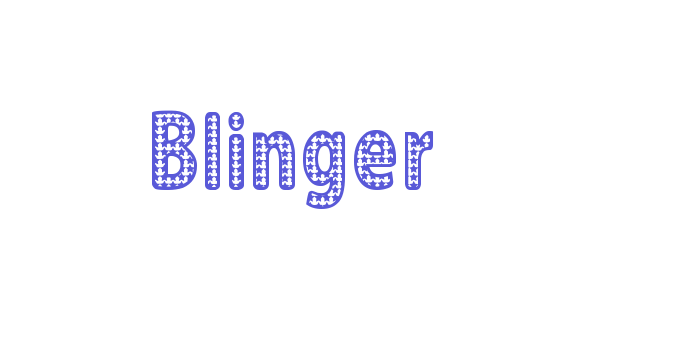 Blinger Font Download