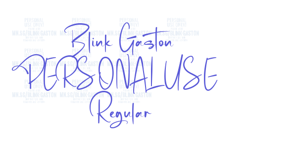 Blink Gaston PERSONAL USE Regular font free