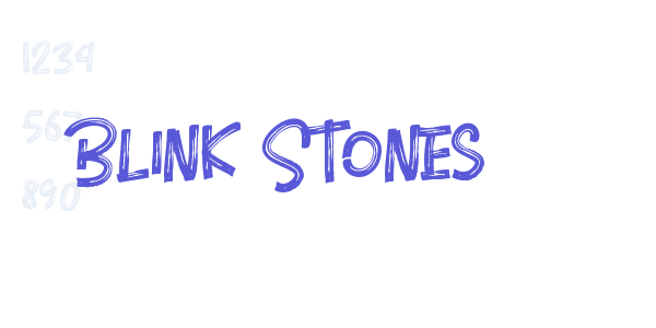 Blink Stones font free