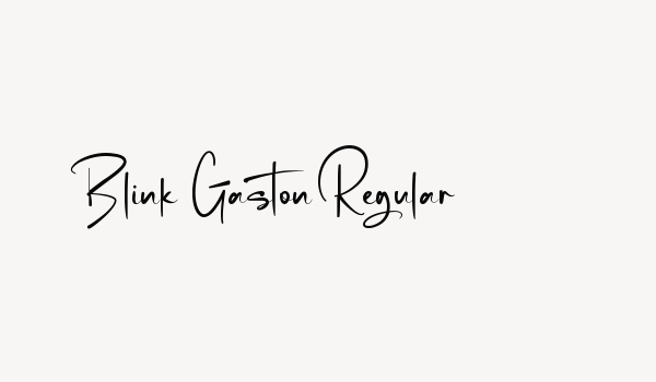 Blink Gaston Regular Font