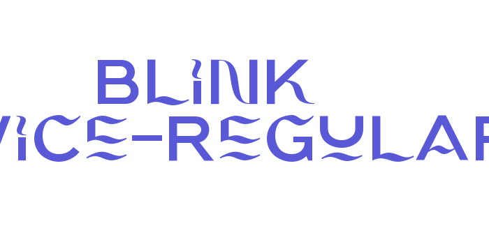 Blink Twice-Regular Font Download