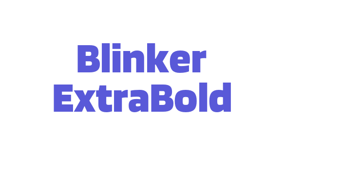 Blinker ExtraBold Font Download