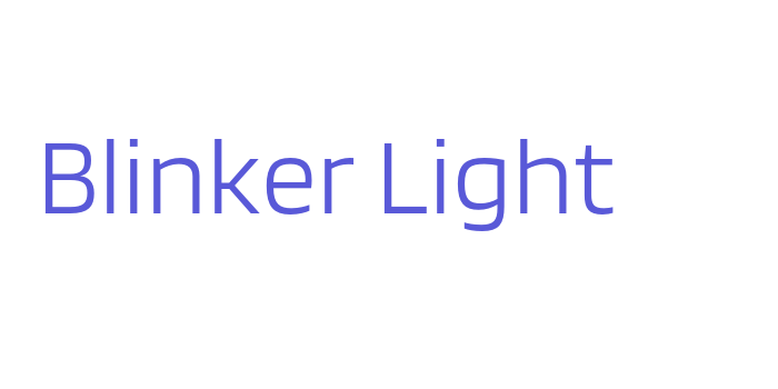 Blinker Light Font