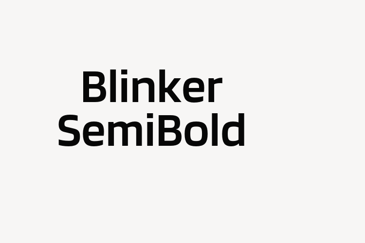 Blinker SemiBold font download