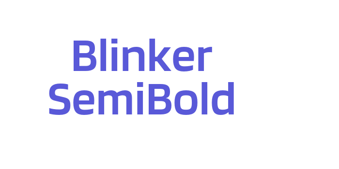 Blinker SemiBold Font