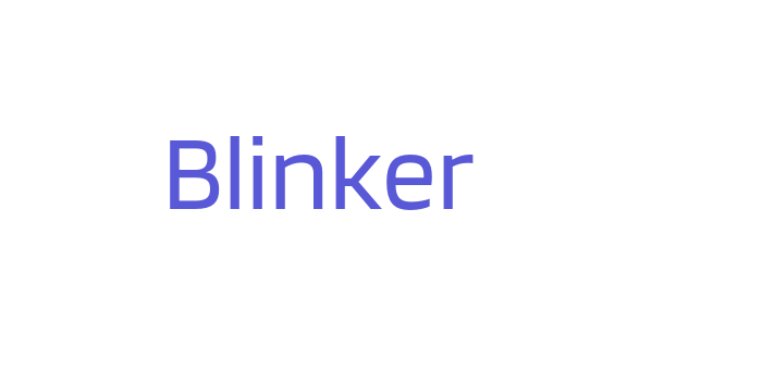 Blinker Font