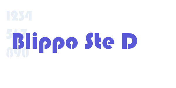 Blippo Ste D font free