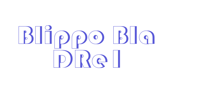 Blippo Bla DRe1 Font Download