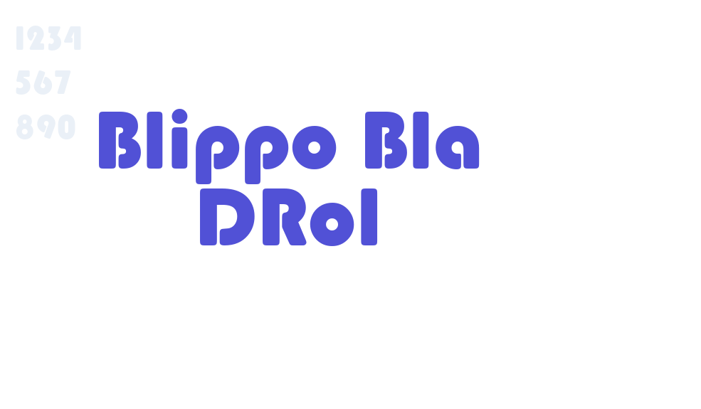 Blippo Bla DRo1-font-download