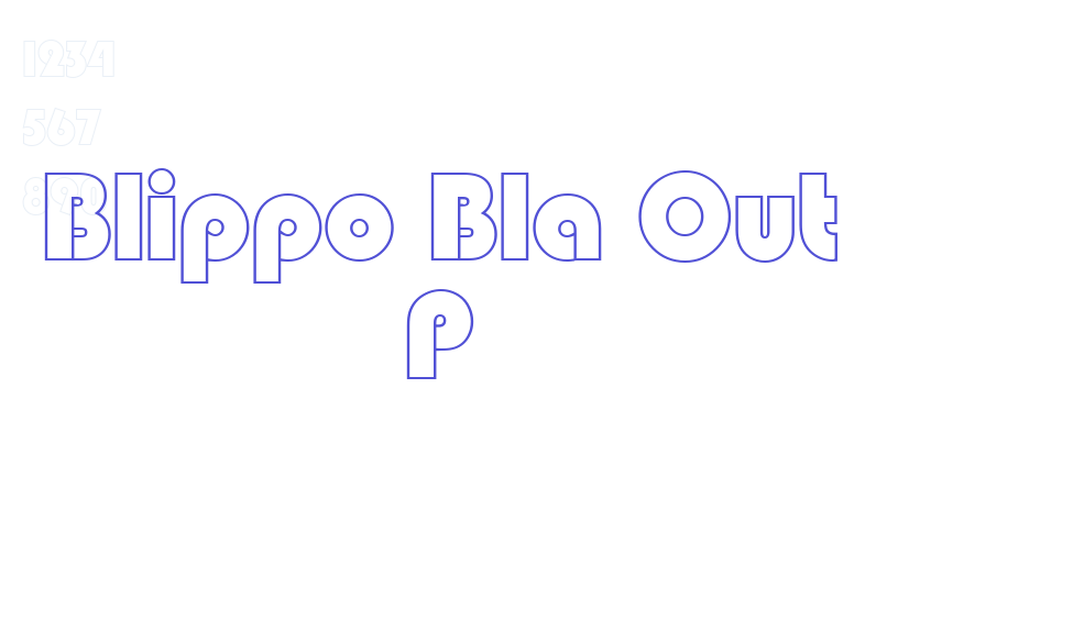 Blippo Bla Out P-font-download