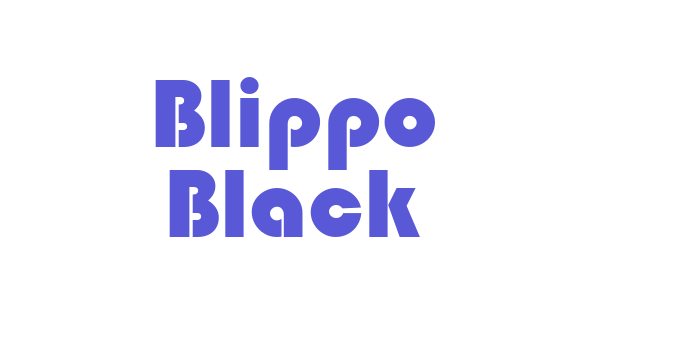 Blippo Black Font