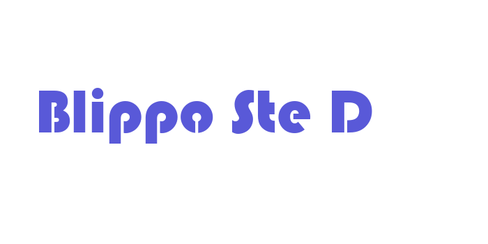 Blippo Ste D Font Download