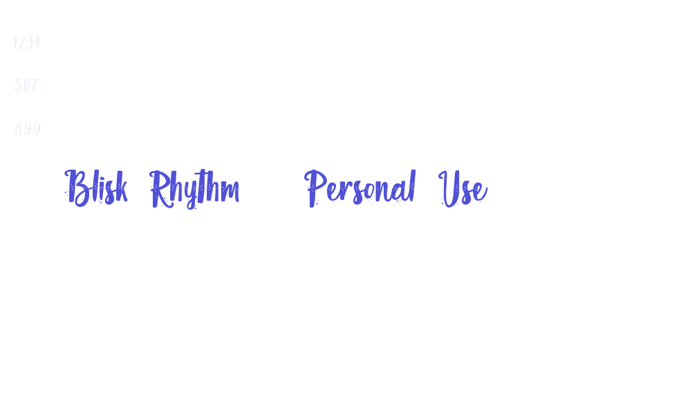 Blisk Rhythm – Personal Use-font-download