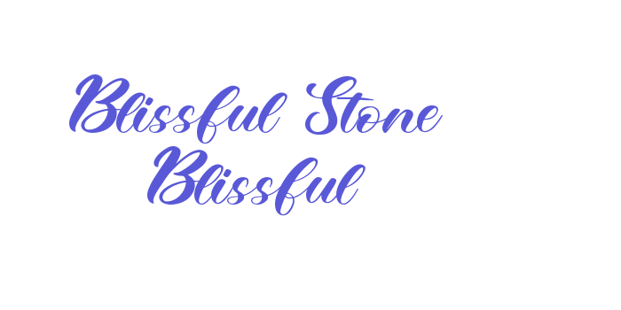 Blissful Stone Blissful Font Download