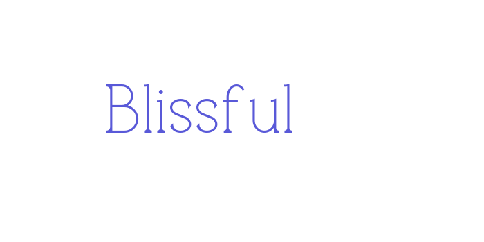 Blissful Font