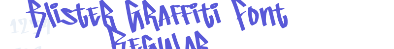 Blister Graffiti Font  Regular