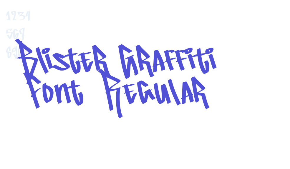 Blister Graffiti Font  Regular-font-download