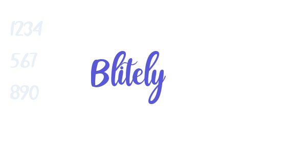 Blitely font free