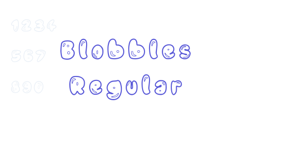 Blobbles Regular font free