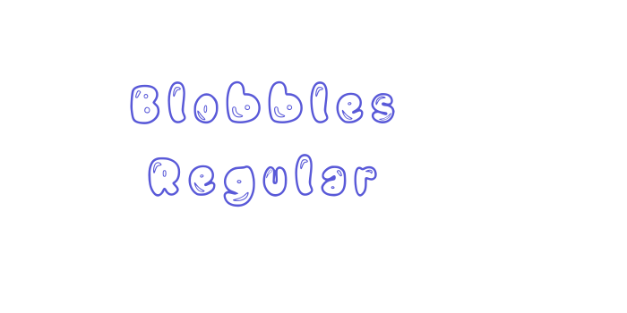 Blobbles Regular Font Download